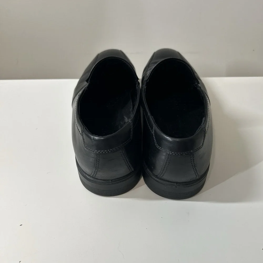 Ecco Shoes Mens 44 US 11 Leather Slip On Black Leather Comfort Formal Career